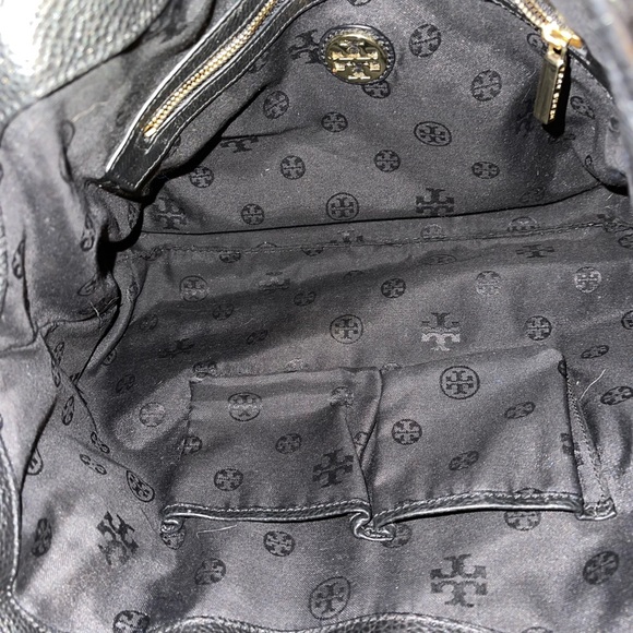 Tory Burch Shoulder Black Bag Pebbled Leather - Picture 7 of 9